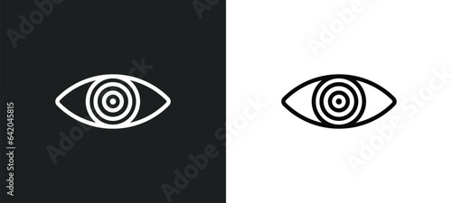 hypis icon isolated in white and black colors. hypis outline vector icon from magic collection for web, mobile apps and ui.
