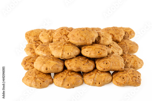 Taai taai is a Dutch delicacy that is often eaten around the time of Sinterklaas. It is made from speculoos, but is softer than traditional speculoos. The literal translation is chewy chewy.