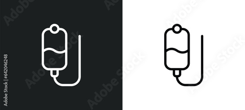 perfusion icon isolated in white and black colors. perfusion outline vector icon from medical collection for web, mobile apps and ui.