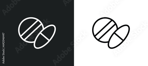 tablets icon isolated in white and black colors. tablets outline vector icon from medical collection for web, mobile apps and ui.