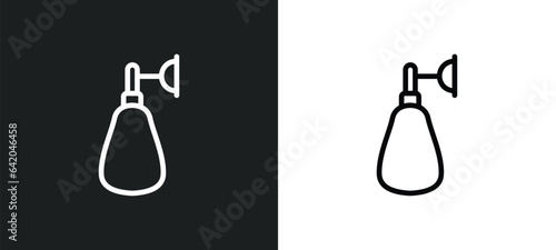 anesthesia icon isolated in white and black colors. anesthesia outline vector icon from medical collection for web, mobile apps and ui.