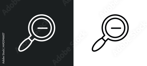 diminish icon isolated in white and black colors. diminish outline vector icon from miscellaneous collection for web, mobile apps and ui.