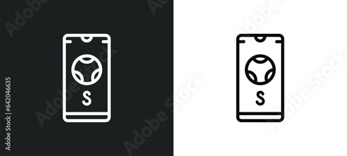 sport icon isolated in white and black colors. sport outline vector icon from mobile app collection for web, mobile apps and ui.