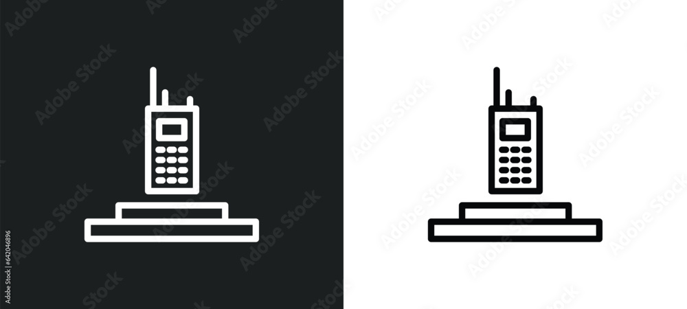 electronics icon isolated in white and black colors. electronics outline vector icon from museum collection for web, mobile apps and ui.