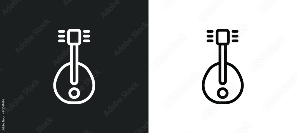 lute icon isolated in white and black colors. lute outline vector icon from music collection for web, mobile apps and ui. lute icon isolated in white and black colors. lute outline vector icon from music collection for web, mobile apps and ui.