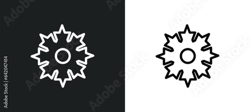 pointia icon isolated in white and black colors. pointia outline vector icon from nature collection for web, mobile apps and ui.