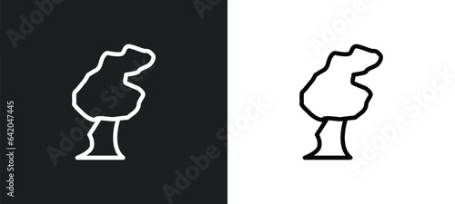 windstorm icon isolated in white and black colors. windstorm outline vector icon from nature collection for web, mobile apps and ui.