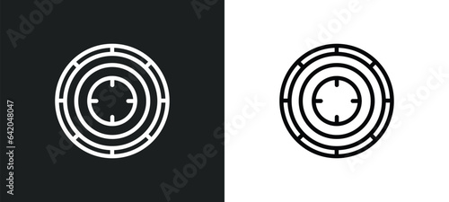 shooting gallery icon isolated in white and black colors. shooting gallery outline vector icon from other collection for web, mobile apps and ui.