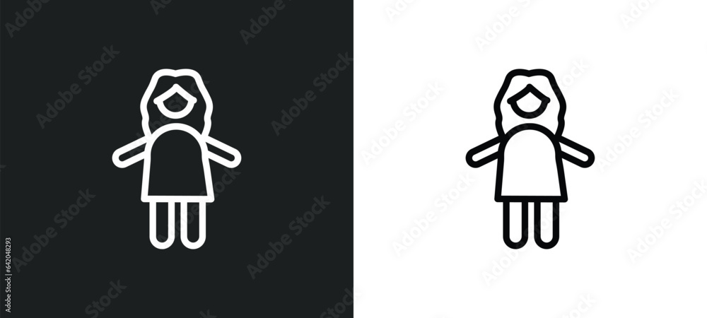 women icon isolated in white and black colors. women outline vector icon from people collection for web, mobile apps and ui. women icon isolated in white and black colors. women outline vector icon from people collection for web, mobile apps and ui.
