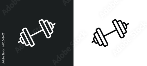 body building icon isolated in white and black colors. body building outline vector icon from people skills collection for web, mobile apps and ui.