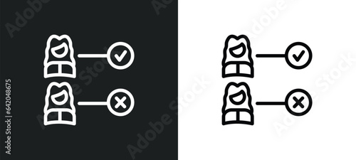 election icon isolated in white and black colors. election outline vector icon from political collection for web, mobile apps and ui.