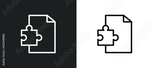addon icon isolated in white and black colors. addon outline vector icon from programming collection for web, mobile apps and ui.
