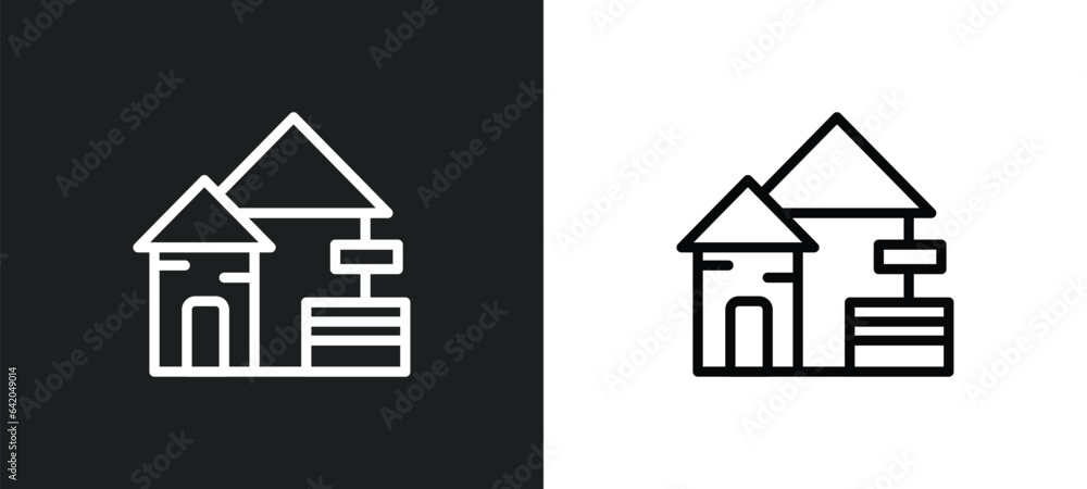 mansion icon isolated in white and black colors. mansion outline vector icon from real estate collection for web, mobile apps and ui. mansion icon isolated in white and black colors. mansion outline vector icon from real estate collection for web, mobile apps and ui.