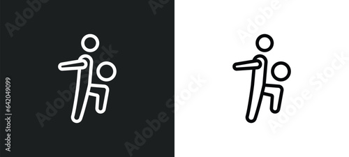 people playing ball icon isolated in white and black colors. people playing ball outline vector icon from recreational games collection for web, mobile apps and ui.