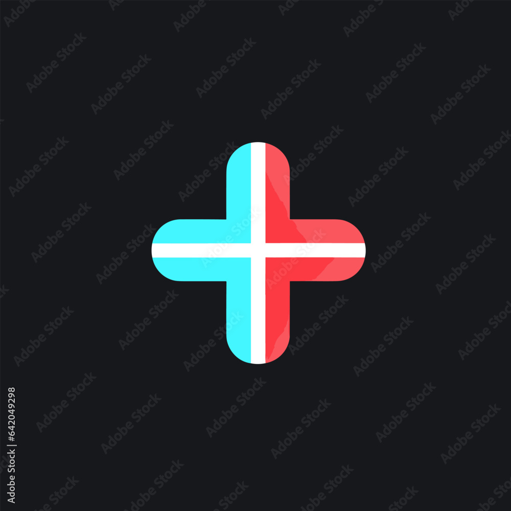 Pharmacy filled colorful logo. Pharmaceutical manufacturing. Cross symbol. Design element. Created with artificial intelligence. Ai art for corporate branding, healthcare service, drugstore Pharmacy filled colorful logo. Pharmaceutical manufacturing. Cross symbol. Design element. Created with artificial intelligence. Ai art for corporate branding, healthcare service, drugstore