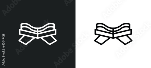 quran rehal icon isolated in white and black colors. quran rehal outline vector icon from religion collection for web, mobile apps and ui.