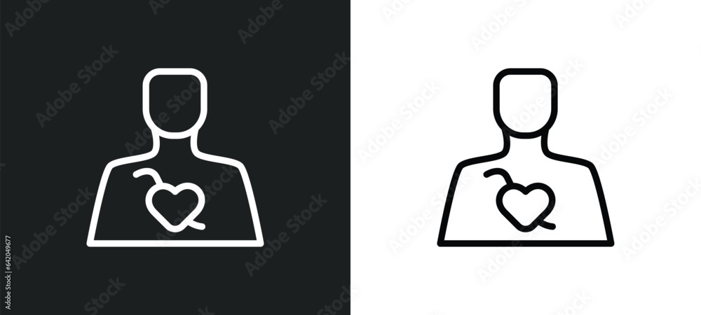 cardiovascular system icon isolated in white and black colors. cardiovascular system outline vector icon from sauna collection for web, mobile apps and ui. cardiovascular system icon isolated in white and black colors. cardiovascular system outline vector icon from sauna collection for web, mobile apps and ui.