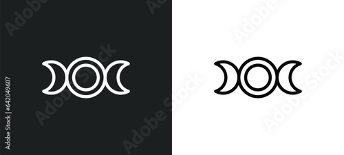 goddess icon isolated in white and black colors. goddess outline vector icon from religion collection for web, mobile apps and ui.