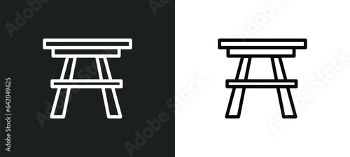 shrine icon isolated in white and black colors. shrine outline vector icon from religion collection for web, mobile apps and ui.