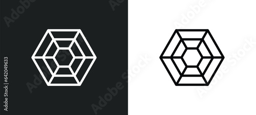 pagan icon isolated in white and black colors. pagan outline vector icon from religion collection for web, mobile apps and ui.