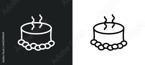 asian bath icon isolated in white and black colors. asian bath outline vector icon from sauna collection for web, mobile apps and ui.
