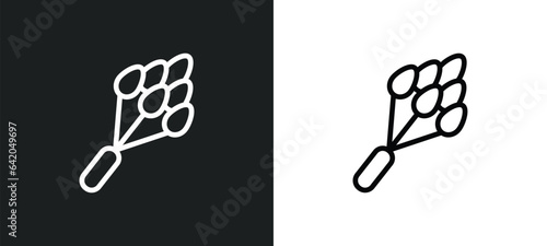 hemlock icon isolated in white and black colors. hemlock outline vector icon from sauna collection for web, mobile apps and ui.