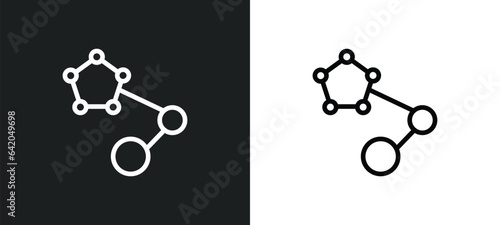 hormones icon isolated in white and black colors. hormones outline vector icon from sauna collection for web, mobile apps and ui.