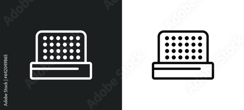 thimble icon isolated in white and black colors. thimble outline vector icon from sew collection for web, mobile apps and ui.