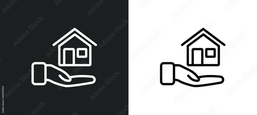 household icon isolated in white and black colors. household outline vector icon from smart home collection for web, mobile apps and ui. household icon isolated in white and black colors. household outline vector icon from smart home collection for web, mobile apps and ui.