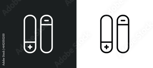 pros and cons icon isolated in white and black colors. pros and cons outline vector icon from social collection for web, mobile apps ui.