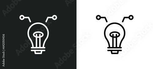 decision icon isolated in white and black colors. decision outline vector icon from startup collection for web, mobile apps and ui.