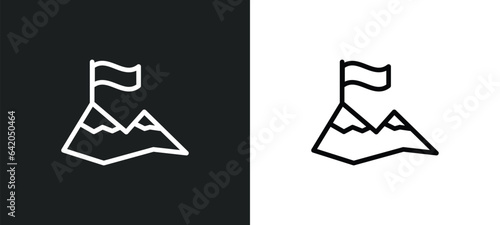 overcome icon isolated in white and black colors. overcome outline vector icon from startup collection for web, mobile apps and ui.