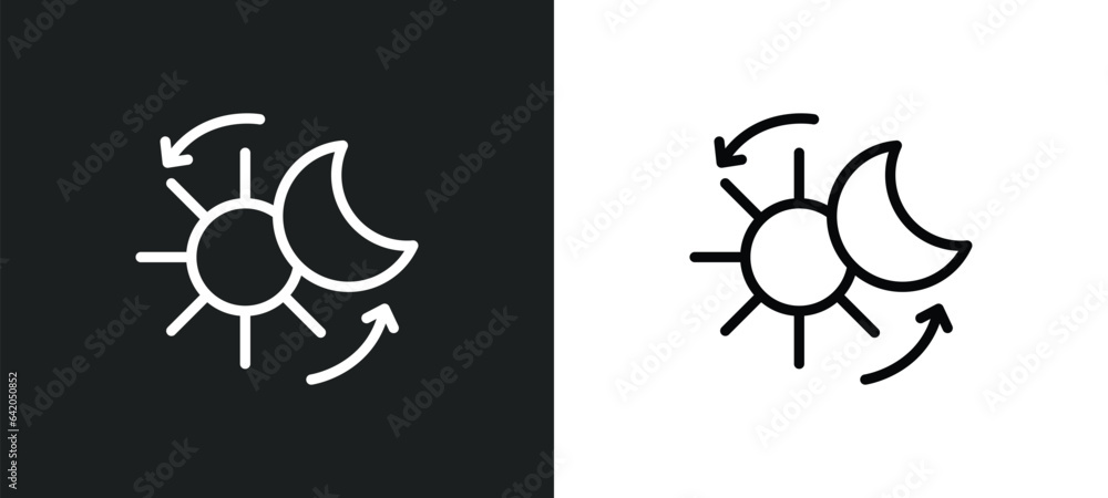 solstice icon isolated in white and black colors. solstice outline vector icon from summer collection for web, mobile apps and ui. solstice icon isolated in white and black colors. solstice outline vector icon from summer collection for web, mobile apps and ui.