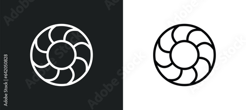 rubber ring icon isolated in white and black colors. rubber ring outline vector icon from summer collection for web, mobile apps and ui.
