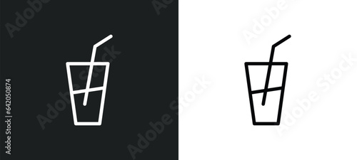 lime juice icon isolated in white and black colors. lime juice outline vector icon from summer collection for web, mobile apps and ui.