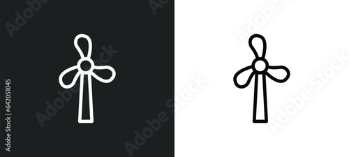 eolic icon isolated in white and black colors. eolic outline vector icon from technology collection for web, mobile apps and ui.