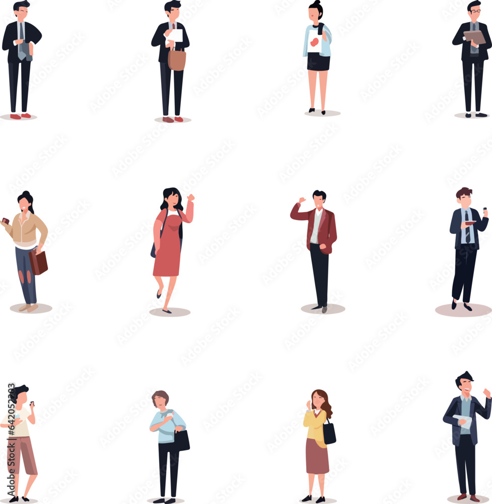 A wide variety of people with a wide range of jobs A wide variety of people with a wide range of jobs