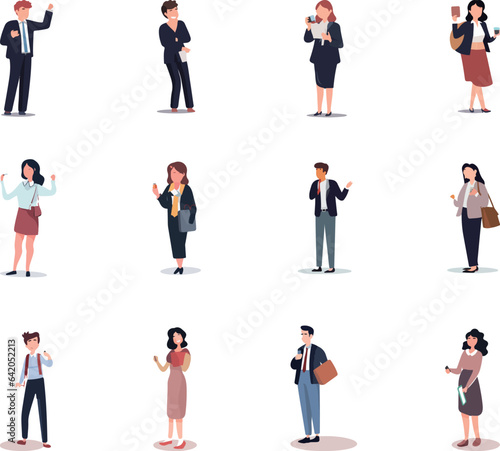 A wide variety of people with a wide range of jobs