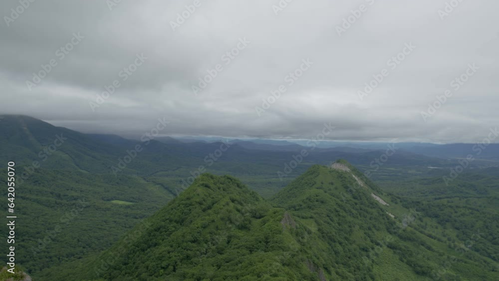 Clouds over mountain peaks. Timelapse. Clouds over mountain peaks. Timelapse.
