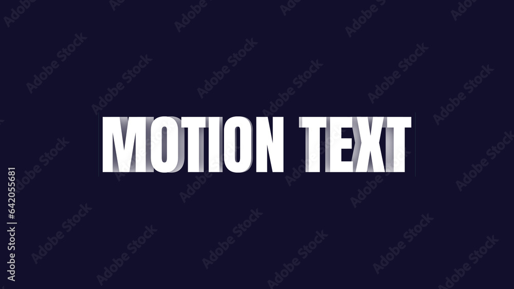 Motion Text Stock Template | Adobe Stock