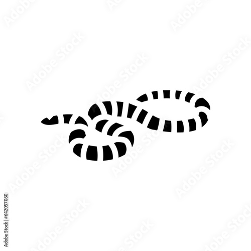mountain kingsnake snake glyph icon vector. mountain kingsnake snake sign. isolated symbol illustration