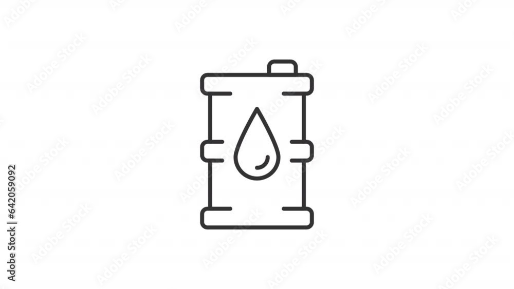 Pack of black thin linear icon animations representing oil industry, HD video with transparent background, seamless loop 4K video. Pack of black thin linear icon animations representing oil industry, HD video with transparent background, seamless loop 4K video.