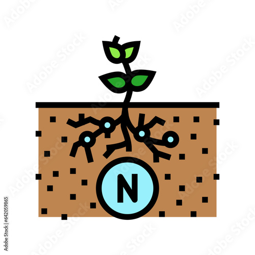 nitrogen fixation environmental color icon vector. nitrogen fixation environmental sign. isolated symbol illustration