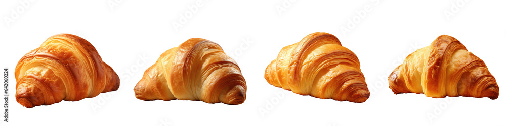 Croissant without any embellishments on transparent background Croissant without any embellishments on transparent background