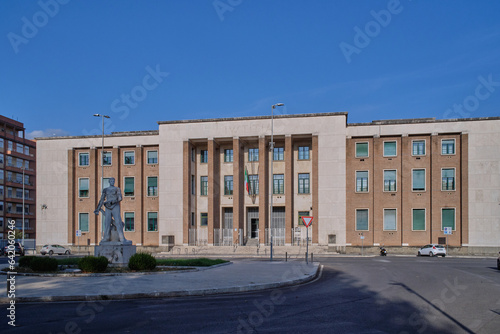 Court of Latina, a building from the '30s in a fascist architectural style, Italy
 photo