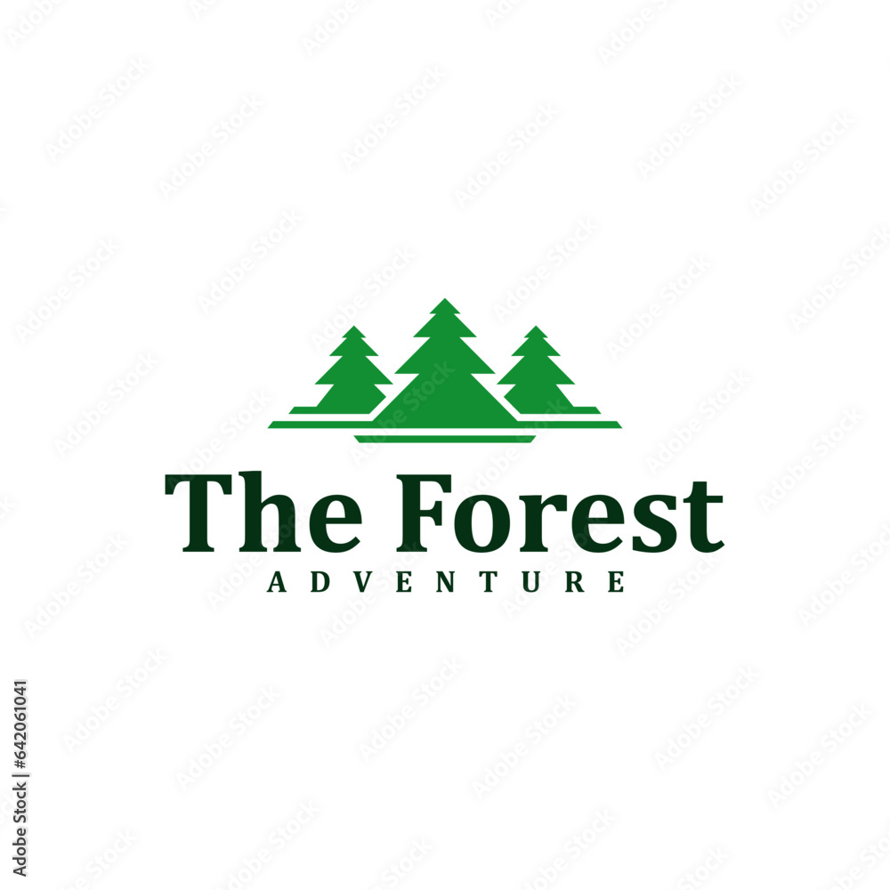 Forest logo design Template. Creative Pine logo vector illustration. Forest logo design Template. Creative Pine logo vector illustration.