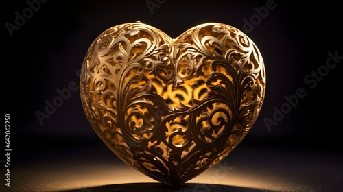 golden heart in the dark