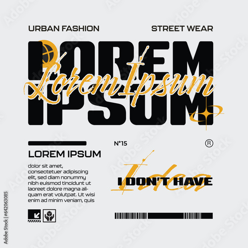 Street wear design inspiration. Retro futuristic design for apparel, clothing, and poster
