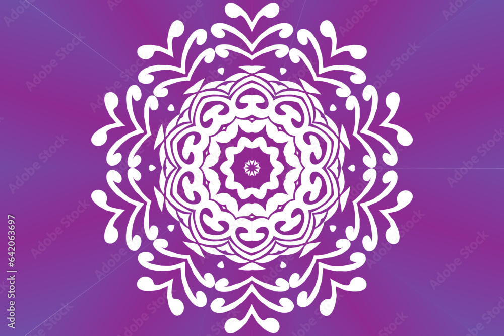 Beautiful colourful caleidoscope gradient flower art batik ethnic dayak borneo pattern background Beautiful colourful caleidoscope gradient flower art batik ethnic dayak borneo pattern background