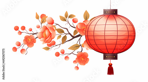 hand drawn cartoon chinese festival red lantern illustration